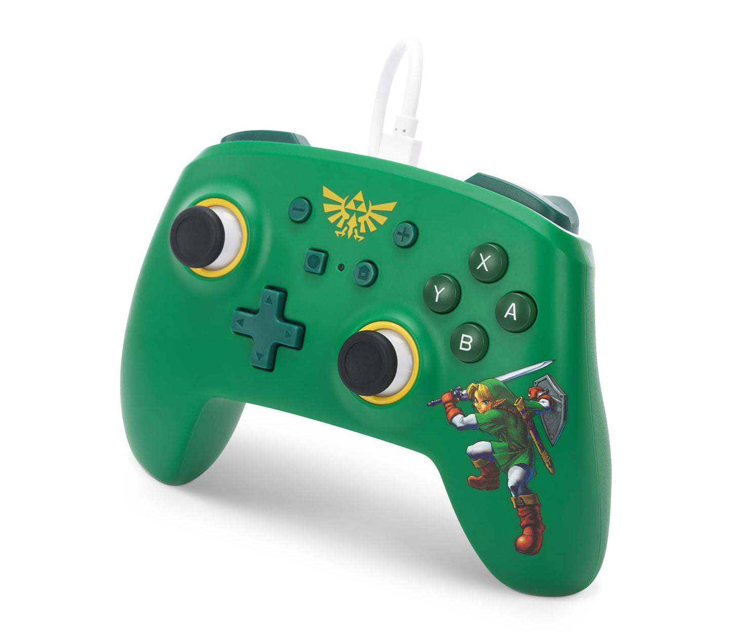 PowerA Nintendo Switch Wired Controller - Hyrule Defender, 10ft USB Cable, Officially Licensed by Nintendo, Model NSGP0199-01