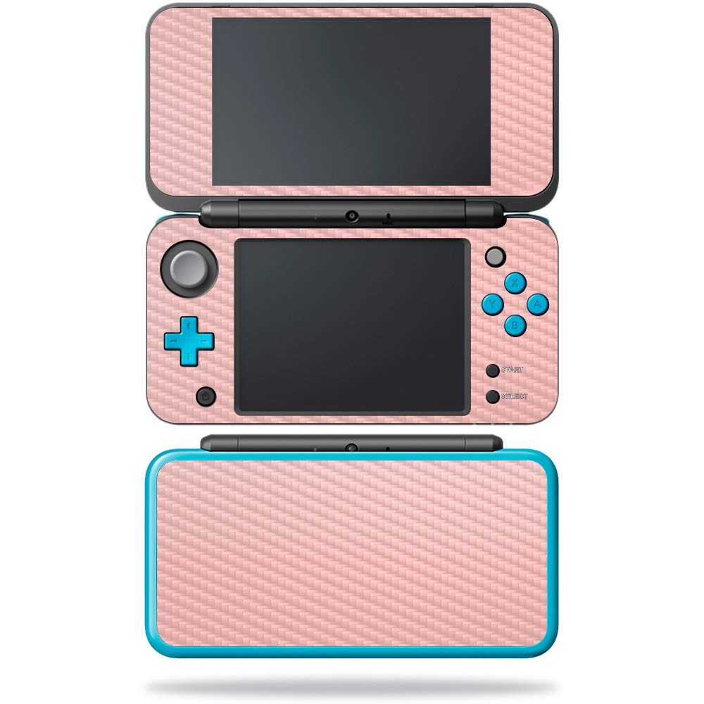 MightySkins Carbon Fiber Skin for Nintendo New 2DS XL - Blush | Protective  Durable Textured Carbon Fiber Finish | Easy to Apply  Remove  and Change Styles | Made in The USA