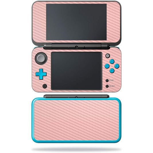 MightySkins Carbon Fiber Skin for Nintendo New 2DS XL - Blush | Protective  Durable Textured Carbon Fiber Finish | Easy to Apply  Remove  and Change Styles | Made in The USA