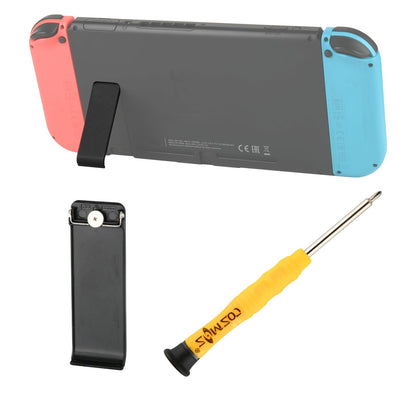 Cosmos Replacement Kickstand for Switch Console with Screwdriver - Black, Model B081ZXQVFH