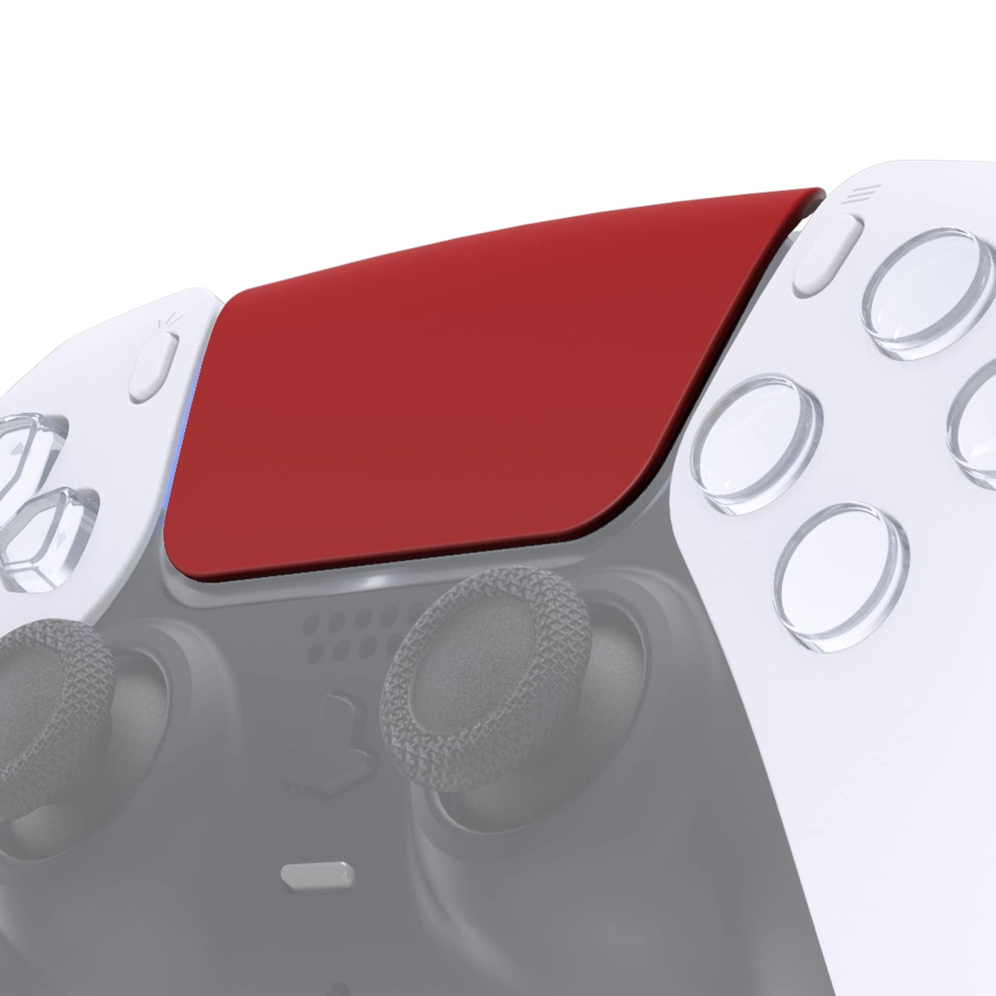 eXtremeRate Replacement Touchpad Cover for PS5 Controller - Passion Red, Model JPF4020, Soft Touch Repair Part