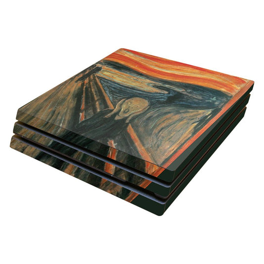 MIGHTY SKINS Sony PS4 Pro Skin - The Scream Vinyl Decal Wrap, Easy Apply & Remove, Durable Protection