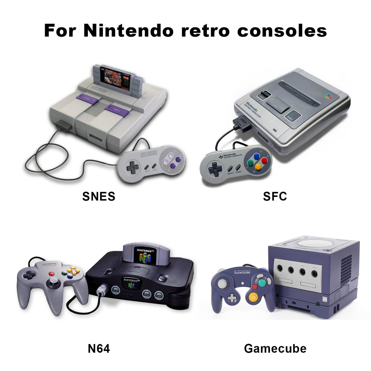 Y.D.F N64 to HDMI Converter Adapter - 16:9/4:3 Support, Plug and Play, Black, Model OM-059N64, Compatible with N64/SNES/NG