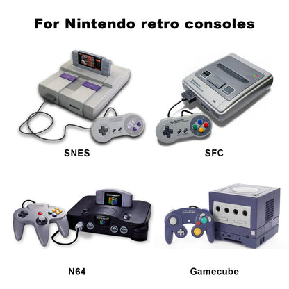 Y.D.F N64 to HDMI Converter Adapter - 16:9/4:3 Support, Plug and Play, Black, Model OM-059N64, Compatible with N64/SNES/NG