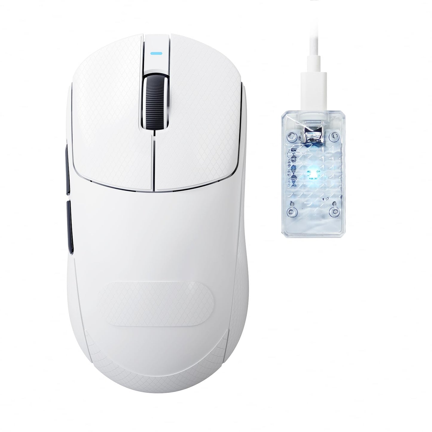 ATTACK SHARK X8 ULTIMATE Wireless Gaming Mouse 55g Ultra-Lightweight BT/2.4GHz Wireless/Wired Mouse 8K Polling Rate PixArt PAW3950MAX Sensor 42000 DPI Tape 800mAh Battery Gamer Mice for Win/Mac(White)