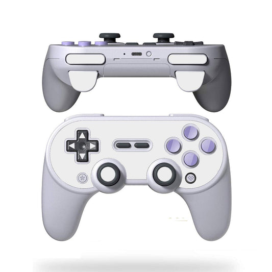 SopiGuard Skin for 8BitDo SN30 Pro+ Controller Precision Cut Vinyl Sticker Wrap (3M Matte White)