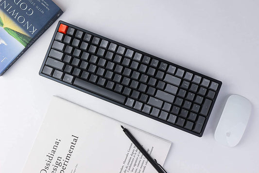 Keychron K4 Wireless Mechanical Gaming Keyboard, 100 Keys, RGB LED, Gateron Brown Switch, Aluminum Frame, Model K4C3