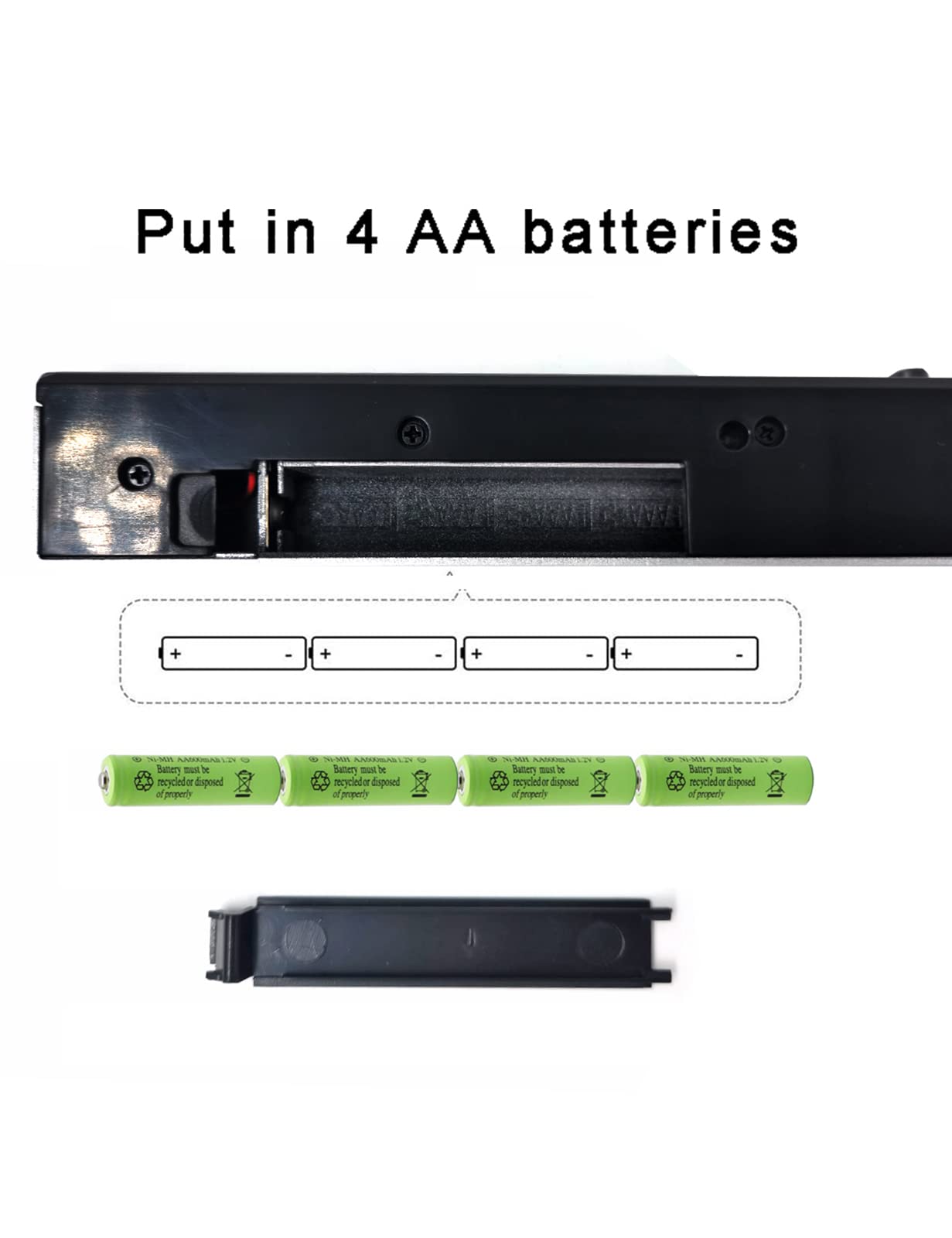 Tuboopy Wireless Wii Sensor Bar - Infrared Motion Sensor for Wii/Wii U/PC - Black