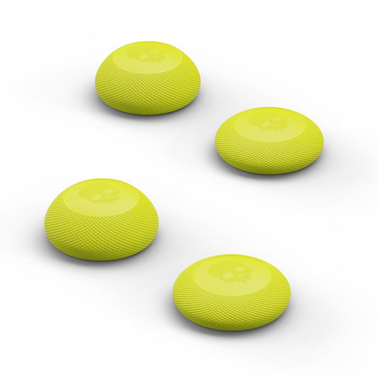 Skull & Co. Convex Thumb Grips Set: Skin  CQC Joystick Cap Analog Stick Cover for Xbox [XSX/XB1] Controller- Neon Yellow  2 Pairs (4pcs)