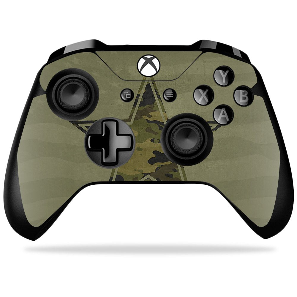 MIGHTY SKINS Xbox One X Controller Skin - Army Star Vinyl Decal Wrap, Durable & Easy to Apply, Model MIXBONXCO-Army Star