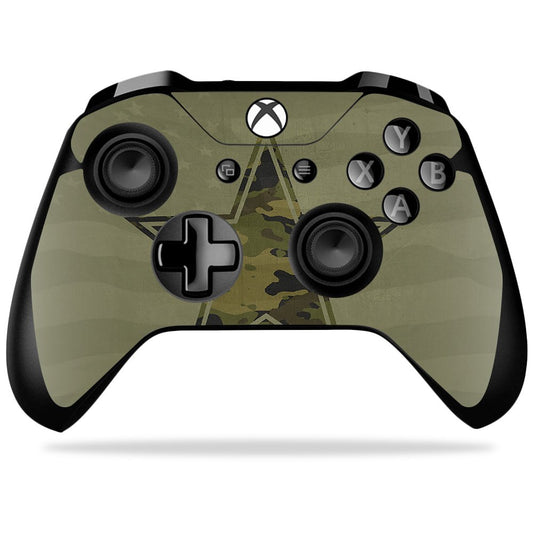 MIGHTY SKINS Xbox One X Controller Skin - Army Star Vinyl Decal Wrap, Durable & Easy to Apply, Model MIXBONXCO-Army Star