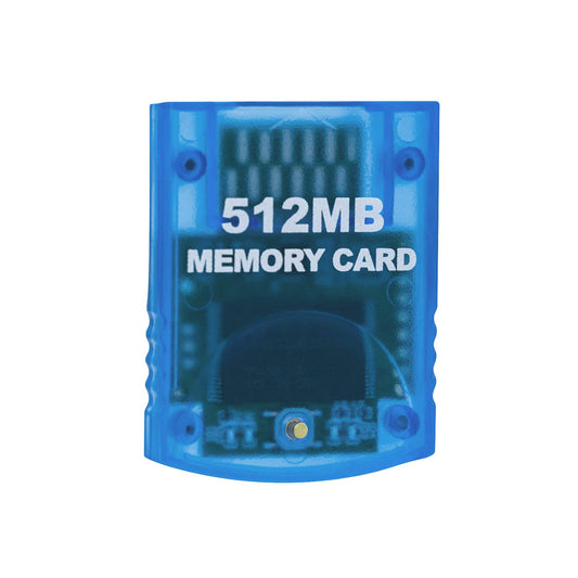 Mcbazel Gamecube Memory Card 512MB - Compatible with Wii Console, Blue Color