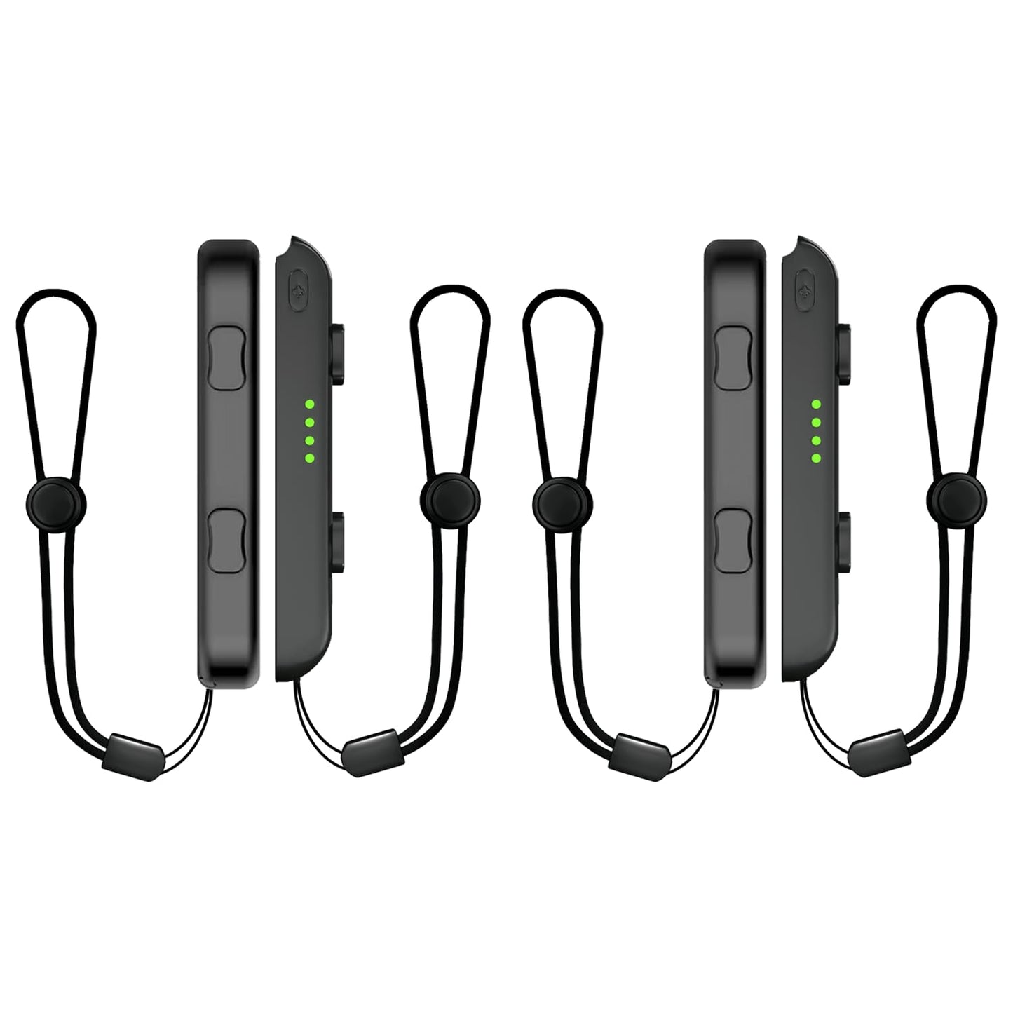 Lonxmovs 4 Pack Joycon Wrist Straps - Replacement Accessories for Nintendo Switch - Black
