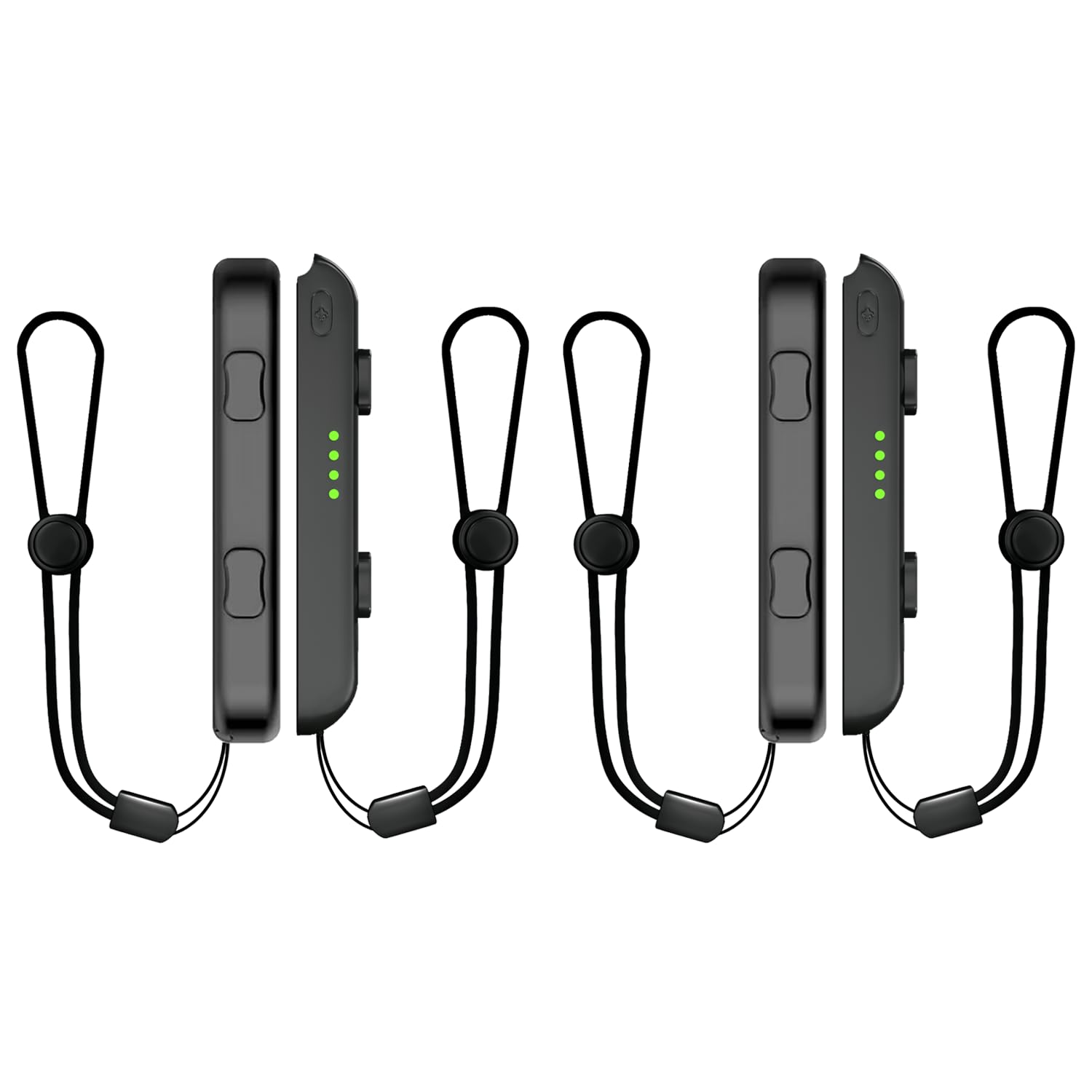 Lonxmovs 4 Pack Joycon Wrist Straps - Replacement Accessories for Nintendo Switch - Black