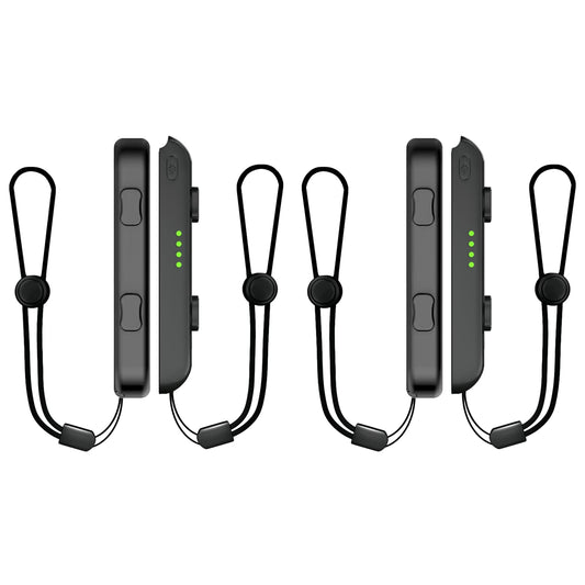Lonxmovs 4 Pack Joycon Wrist Straps - Replacement Accessories for Nintendo Switch - Black
