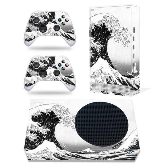 CXWITHY Skin Sticker for Xbox Series S - Full Protective Vinyl Decal Wrap in Silver
