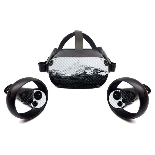 MightySkins Carbon Fiber Skin for Oculus Quest - Mountain Waves | Protective  Durable Textured Carbon Fiber Finish | Easy to Apply  Remove  and Change Styles | Made in The USA