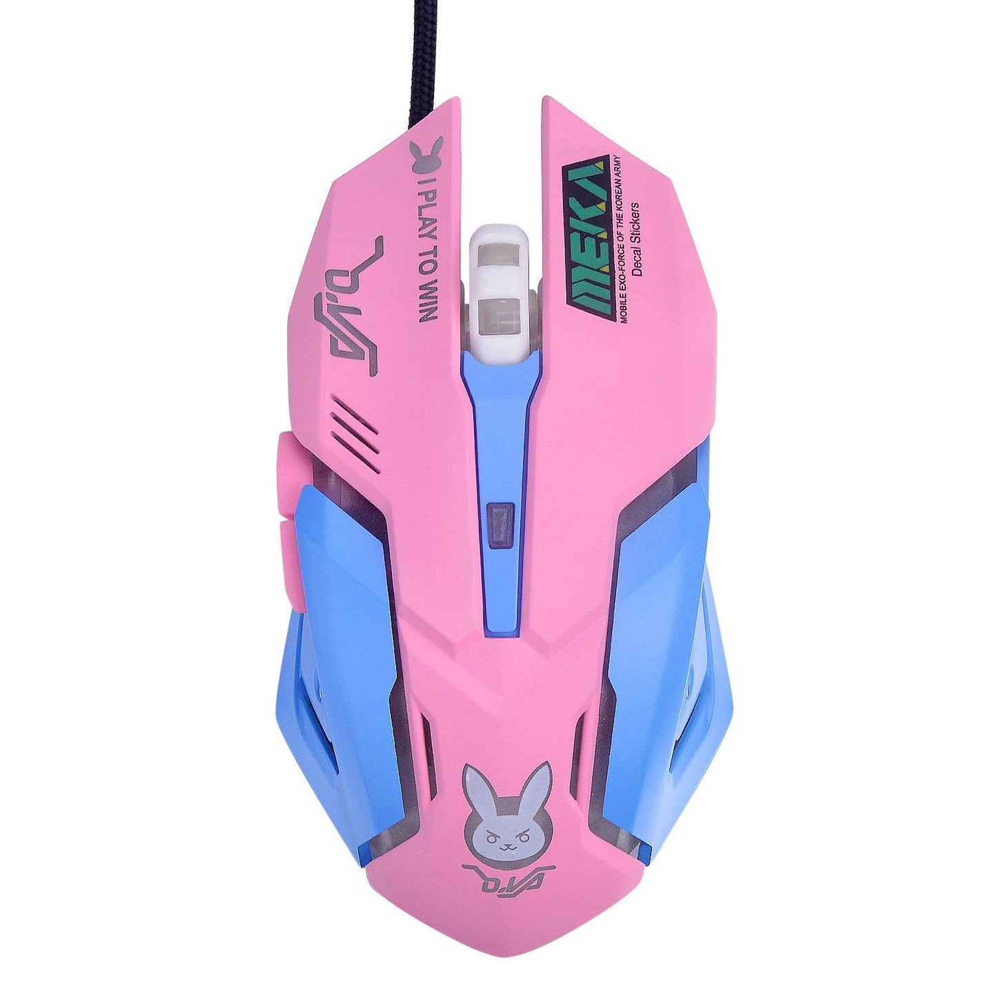 TOMLFF OW Mouse Breathing LED Backlit Gaming Mouse Genji Reaper Wired USB Computer Mouse for PC& Mac E-Sports Gamers