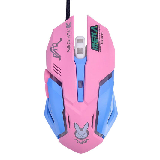 TOMLFF OW Mouse Breathing LED Backlit Gaming Mouse Genji Reaper Wired USB Computer Mouse for PC& Mac E-Sports Gamers