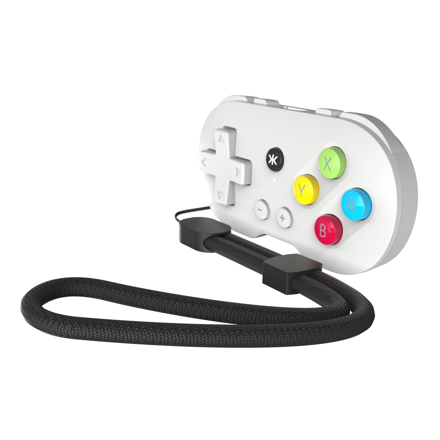 CRKD Collectible Keychain Controller for Nintendo Switch, PC, Mac - Mini, PAL Grey, Model 24-AT