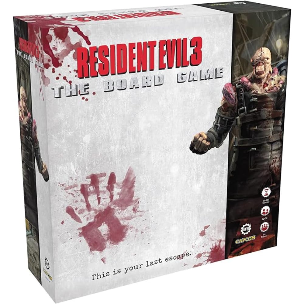 Steamforged Games Resident Evil 3 Board Game - Core Game, Cardboard, Mixed Colours, Model SFRE3-001