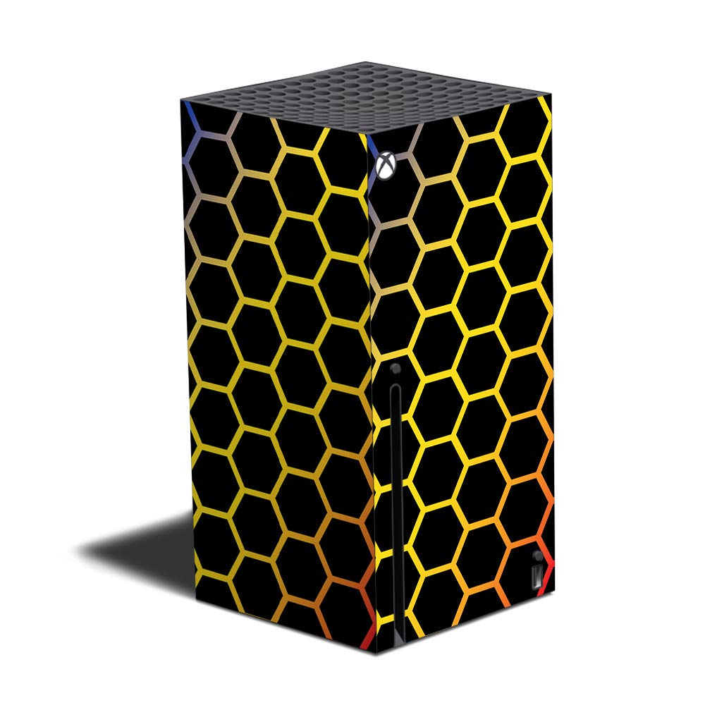Mighty Skins Skin Compatible with Xbox Series X - Primary Honeycomb | Protective  Durable  and Unique Vinyl Decal wrap Cover | Easy to Apply and Change Styles | Made in The USA