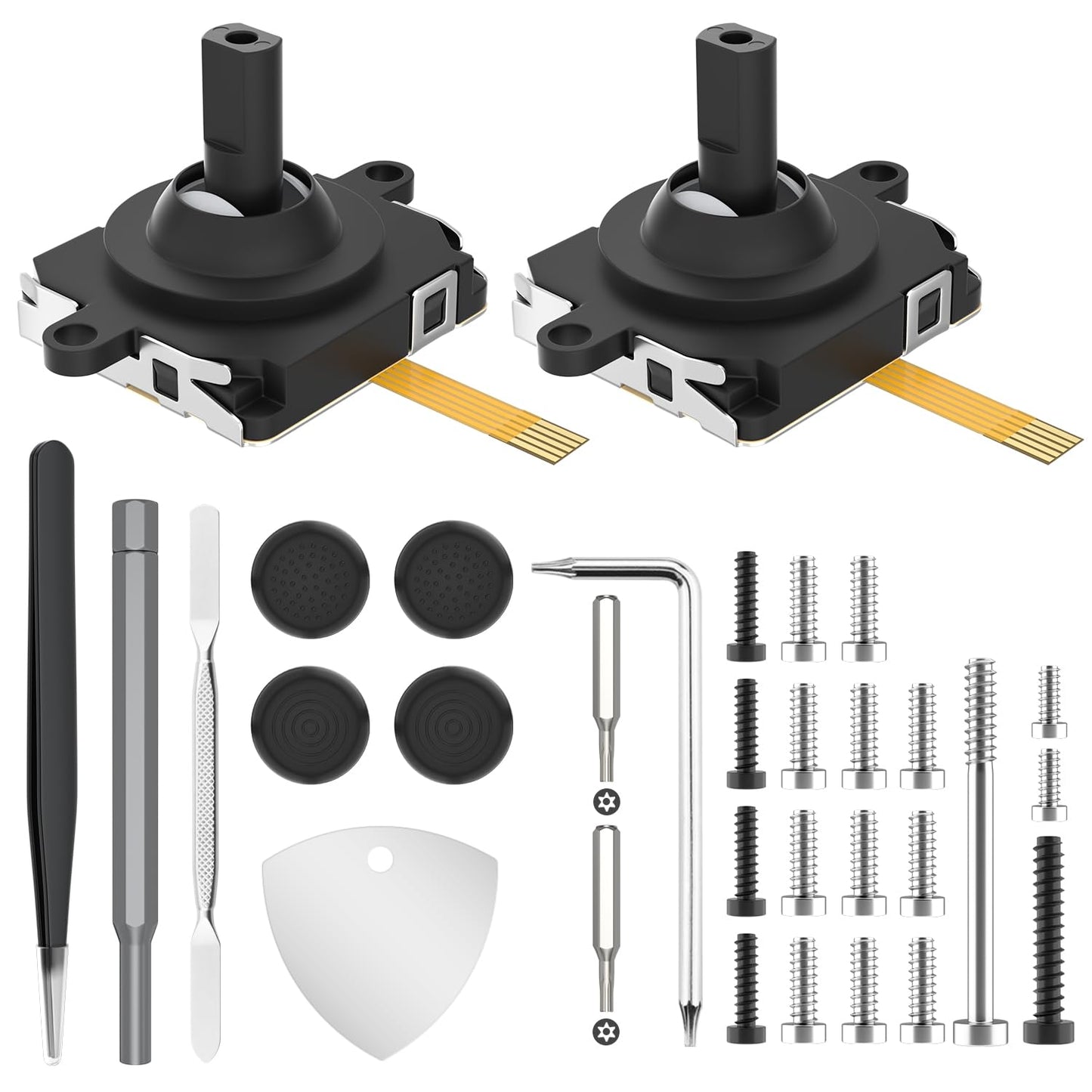Gamorek Joystick Replacement Kit for Quest 2 Contorller(Includes Tools  Replacement Screws  Joystick)