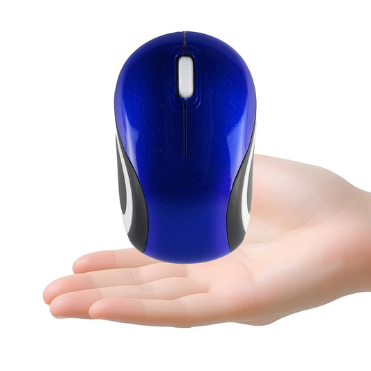 elec Space Wireless Mini Mouse for Travel - Portable Optical Mice with USB Receiver - Blue - Model 8541645634