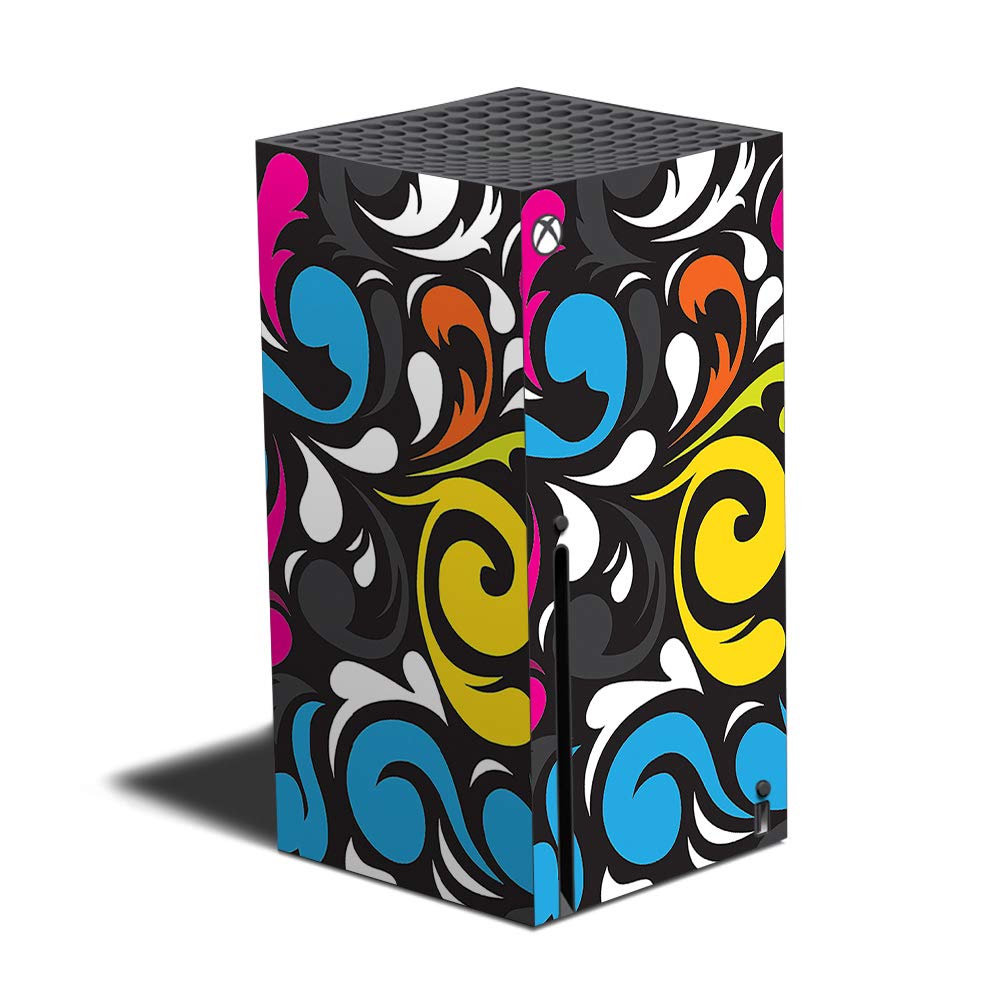 MightySkins Skin Compatible with Xbox Series X - Swirly | Protective  Durable  and Unique Vinyl Decal wrap Cover | Easy to Apply  Remove  and Change Styles | Made in The USA (MIXBSERX-Swirly)