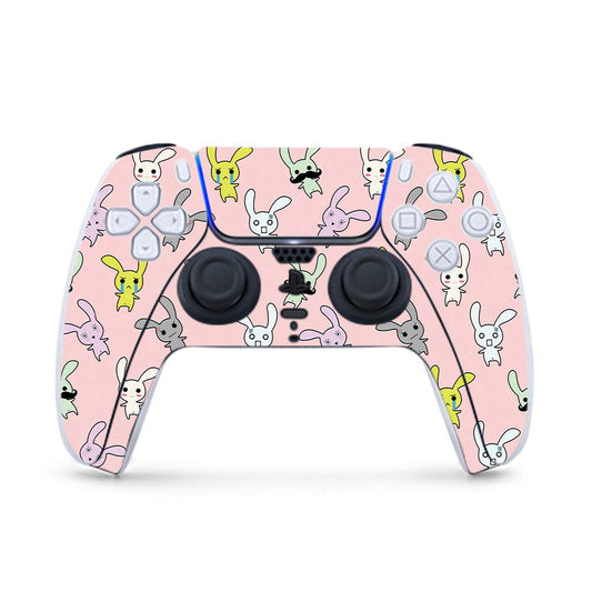 MightySkins Gaming Skin for PS5 / Playstation 5 Controller - Bunny Bunches | Protective Viny wrap | Easy to Apply and Change Style | Made in The USA