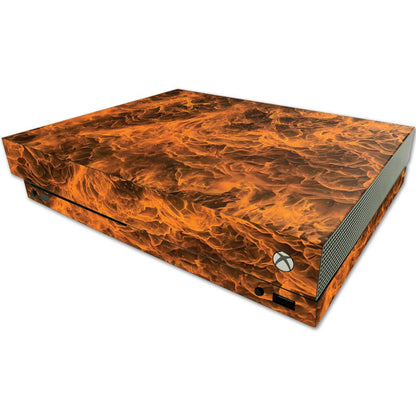 MIGHTY SKINS MightySkins Skin for Microsoft One X Console - Burning Up, Durable Vinyl Decal Wrap, Easy Apply & Remove