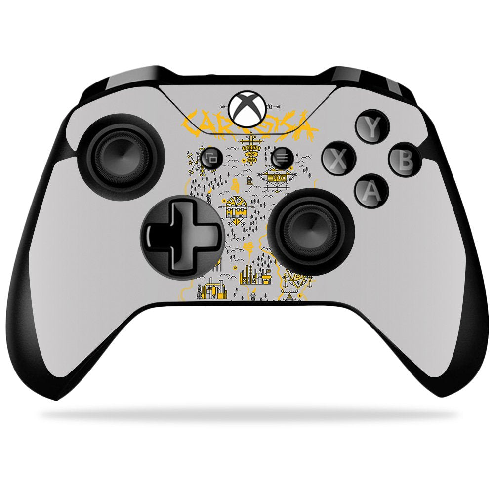 MIGHTY SKINS Xbox One X Controller Skin - Detective Map | Durable Vinyl Decal Wrap | Easy Apply/Remove | Model: MIXBONXCO-Detective Map