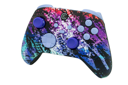 Custom Controllerzz Wireless Controller for Xbox Series X/S & PC - Digital Mirage & Light Violet Inserts Design