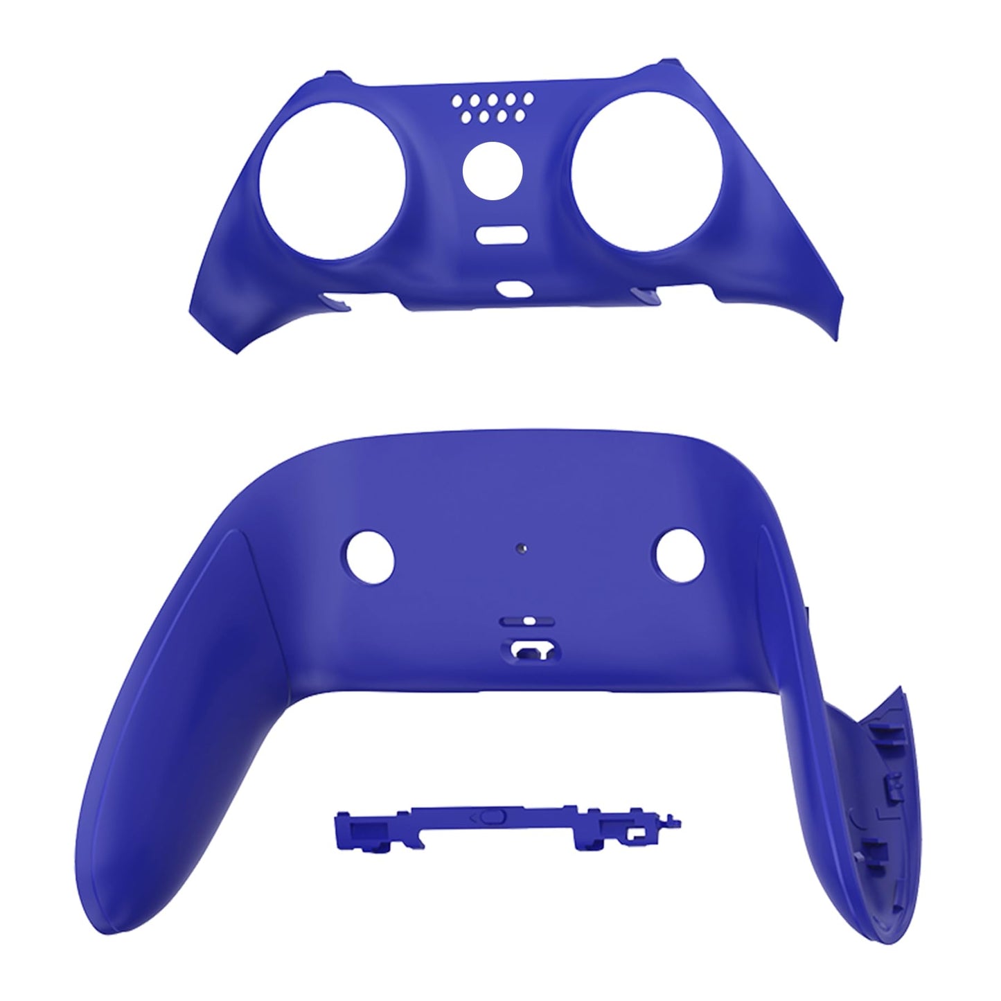 eXtremeRate PS5 Edge Controller Trim Shell - Custom Blue Front & Back Clip Plates, Model CXQEGP003
