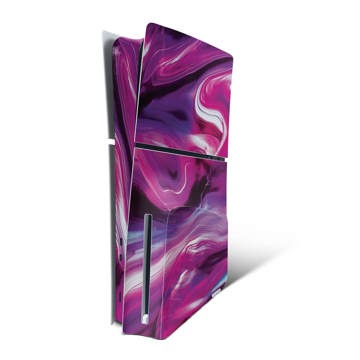 MightySkins Skin Compatible with Playstation 5 Slim Disk Edition Console Only - Pink Melt | Protective  Durable  and Unique Vinyl Decal wrap Cover | Easy to Apply | Made in The USA