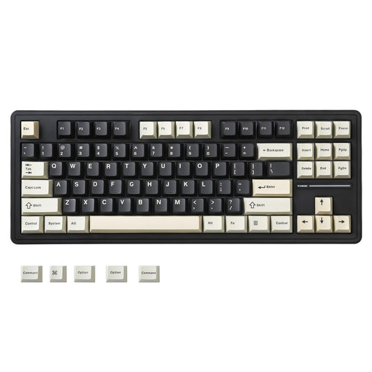YUNZII YZ87 Gasket Mechanical Keyboard TKL Wireless Hot Swappable with 5-Layer Padding  BT5.0/2.4G/USB-C NKRO RGB Backlit for Win/Mac (Black  Milk Switch)