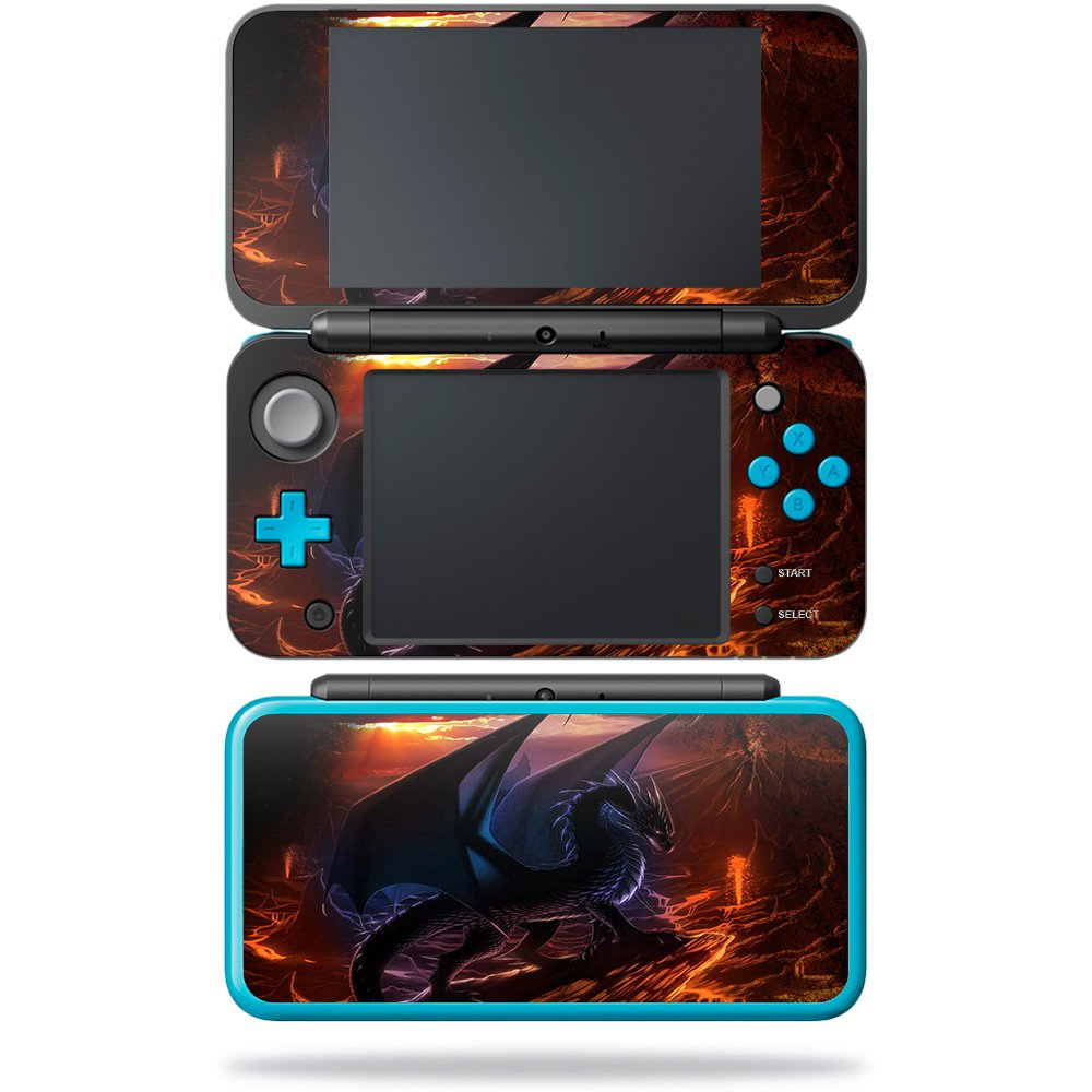 MIGHTY SKINS Nintendo New 2DS XL Skin - Fire Dragon Vinyl Decal Wrap, Easy to Apply and Remove, Durable Protection