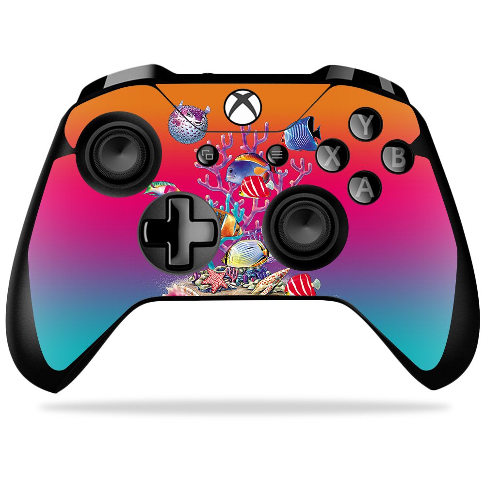 MIGHTY SKINS Xbox One X Controller Skin - Coral Garden, Durable Vinyl Decal, Easy to Apply, Model MIXBONXCO-Coral Garden