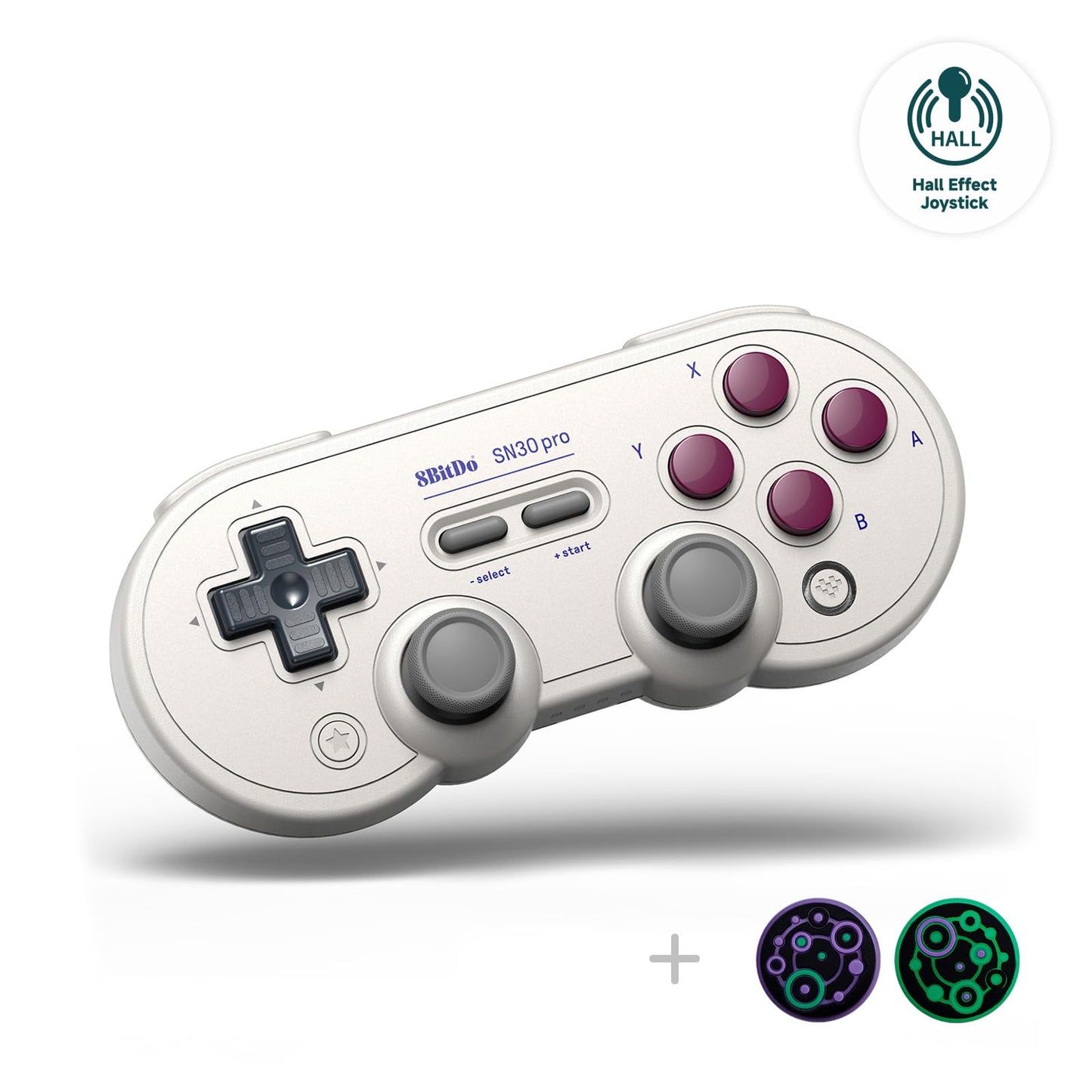 8Bitdo Sn30 Pro Wireless Bluetooth Controller - Hall Effect Joystick, Retro Gamepad for Switch/Switch 2, PC, Android, G Classic Edition