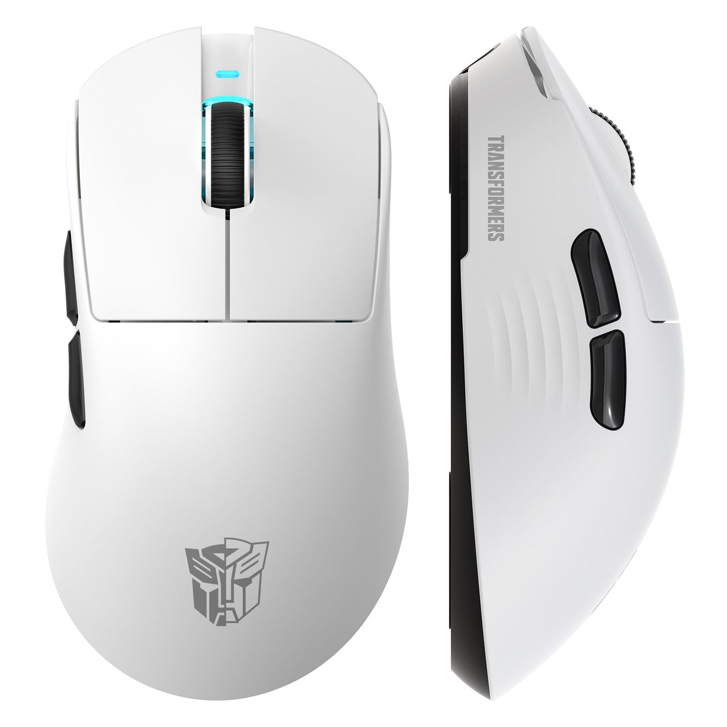 Transformers GM04 Wireless Gaming Mouse - 12000 DPI, 100h Battery, 5 Programmable Buttons, White