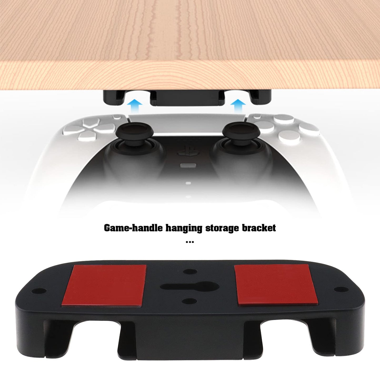 Create idea Under Desk Controller Holder for PS4/PS5, Black, ABS, 9x3.9x1.3cm, Model 9aa989e0-424f-465