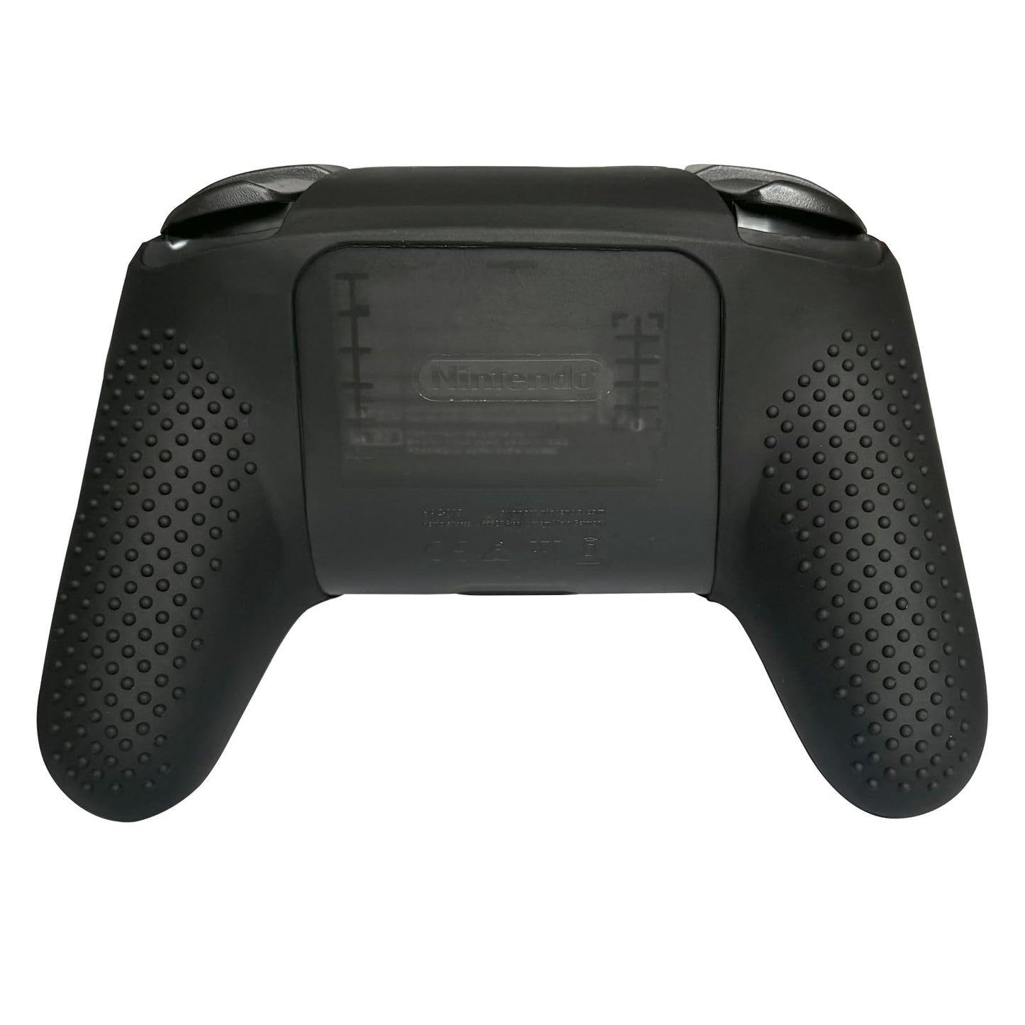 RALAN Laser Blood Handprint Design Silicone Controller Skin for Switch Pro, Anti-Slip, Red with 4 Thumb Grips