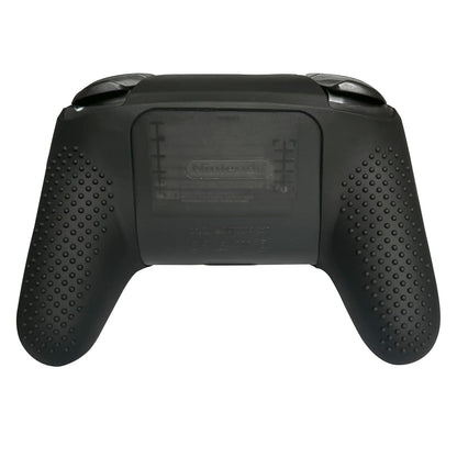 RALAN Laser Blood Handprint Design Silicone Controller Skin for Switch Pro, Anti-Slip, Red with 4 Thumb Grips