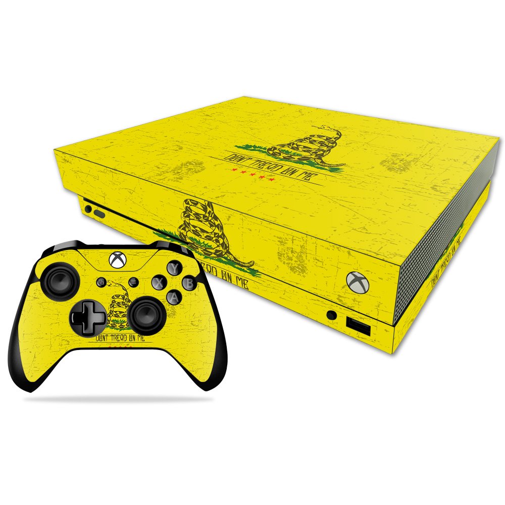 MIGHTY SKINS Xbox One X Skin - Durable Vinyl Decal Wrap, Easy Apply/Remove, Dont Tread Design, Model MIXBONXCMB-Dont Tread