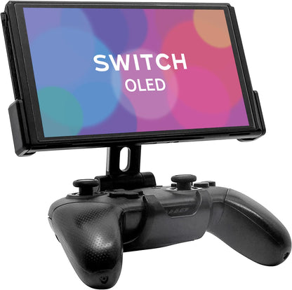 Fixture Gaming S2 Gaming Console Mount for Nintendo Switch OLED & Pro Controller, Adjustable, Black and White