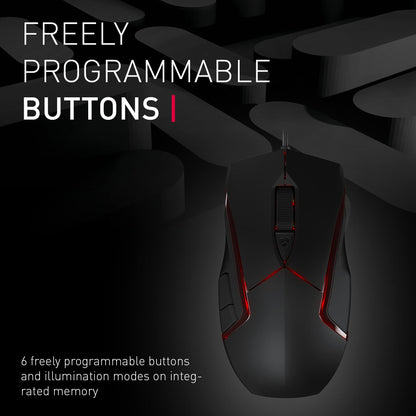 Cherry JM-3000-2 RGB Black Wired Gaming Mouse - Ergonomic Design, High Precision