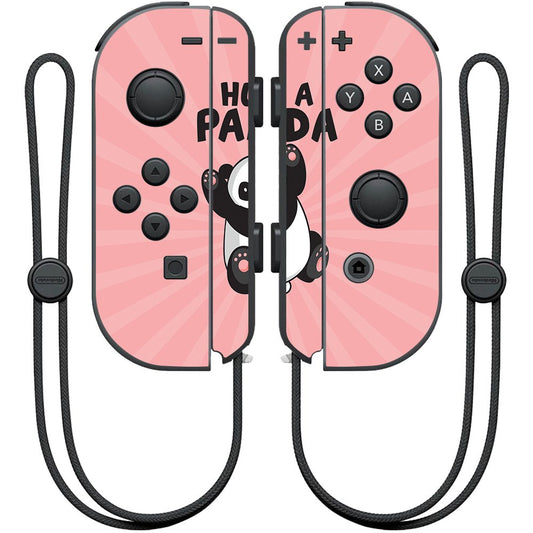 MightySkins Skin Compatible with Nintendo Joy-Con Controller - Hug A Panda | Protective, Durable, and Unique Vinyl Decal wrap Co