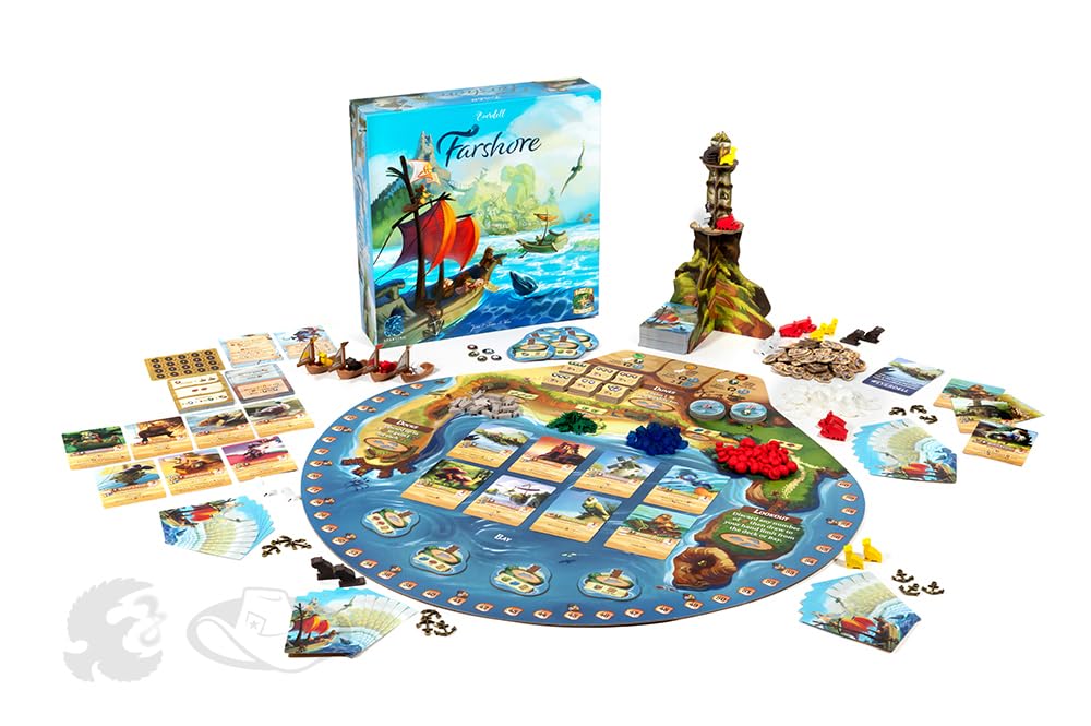 Starling Games Everdell Farshore Collector’s Edition Board Game – 1-4 Players, Medium Size, Multi-coloured, Strategy Adventure