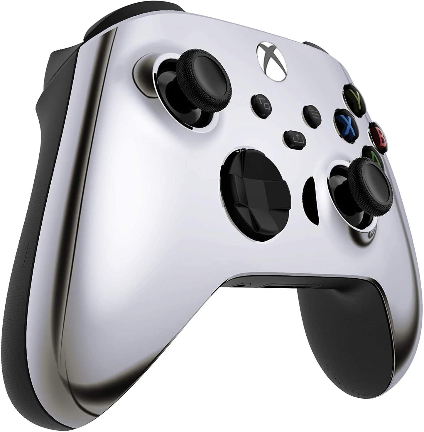 Custom Controllerzz Wireless Controller for Xbox Series X/S & One - Soft Touch - X/S Silver Chrome