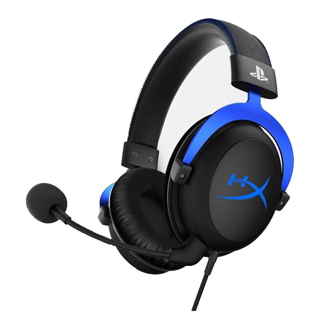 HyperX Cloud Gaming Headset for PS4/PS5 - In-Line Audio Control, Detachable Mic, Comfortable Memory Foam - Medium Size, Black